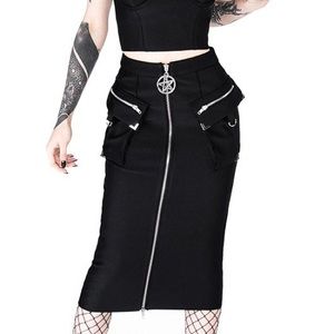 NWT Restyle Utility Midi Skirt